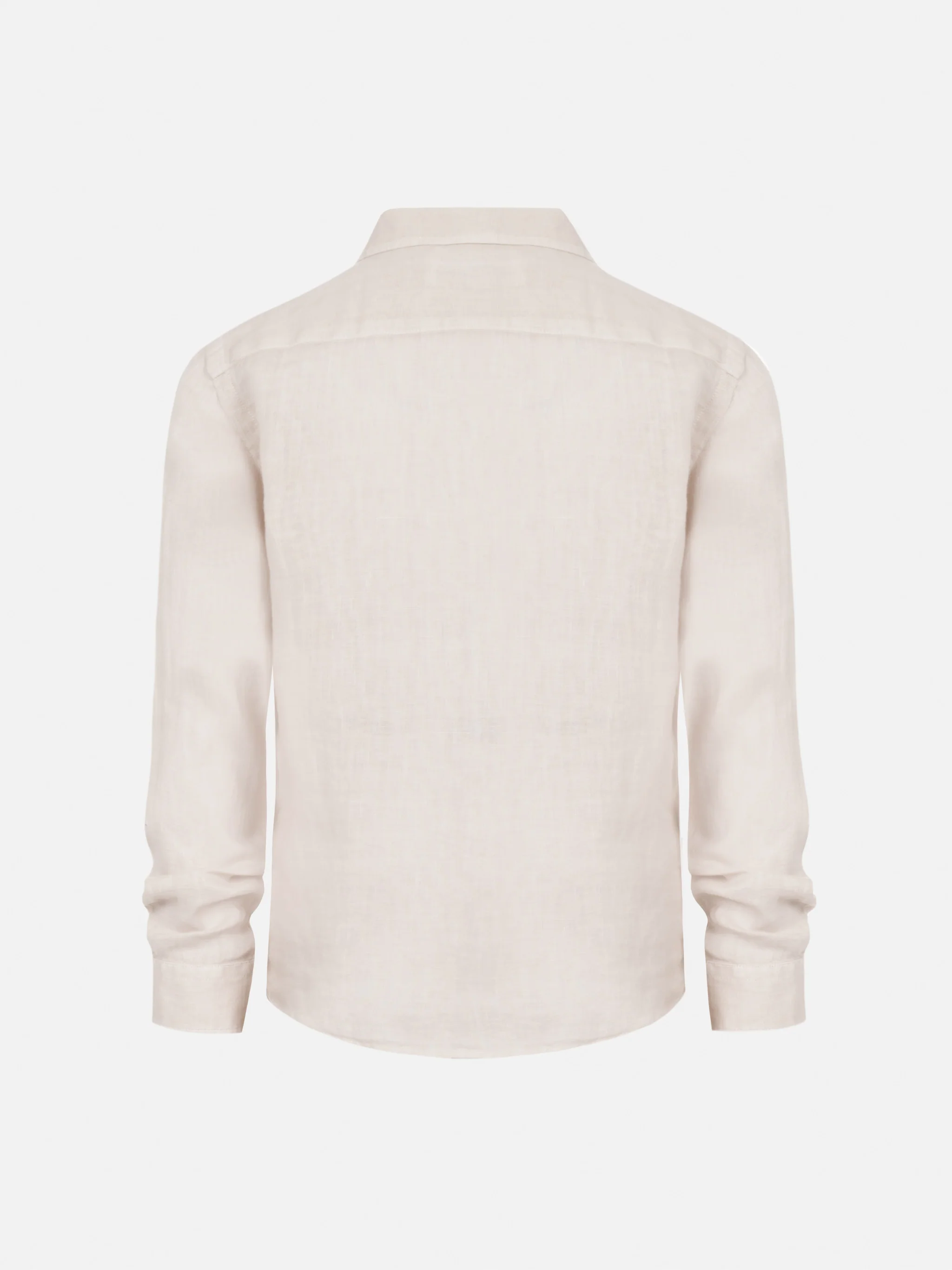 Camicia Agnes in lino bianco panna