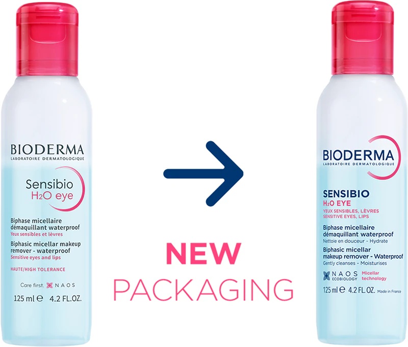 Bioderma Sensibio H2O acu divfāžu micelārais šķidrums acīm un lūpām