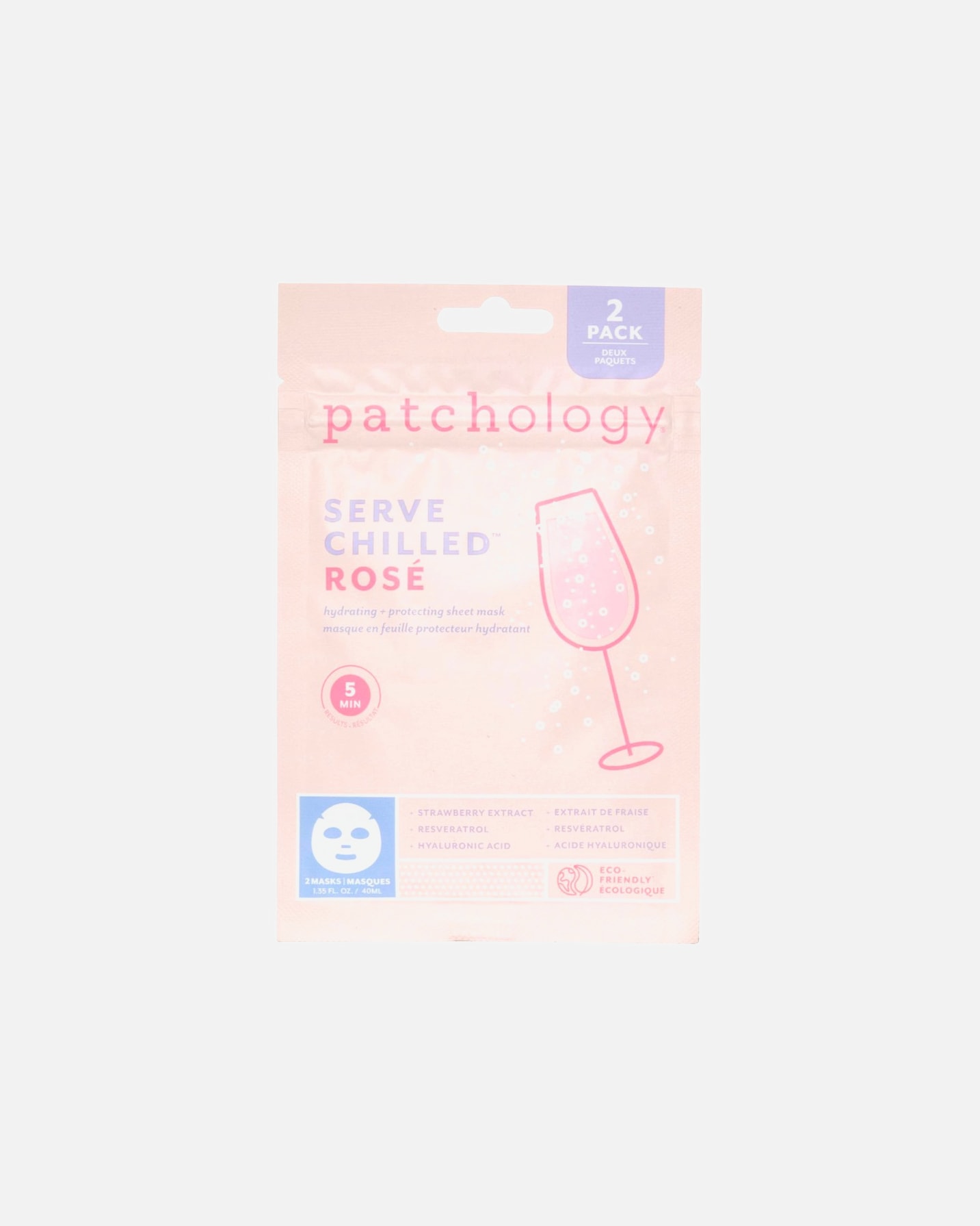 Mască textilă Patchology, duo de măști textile, servită rece -
