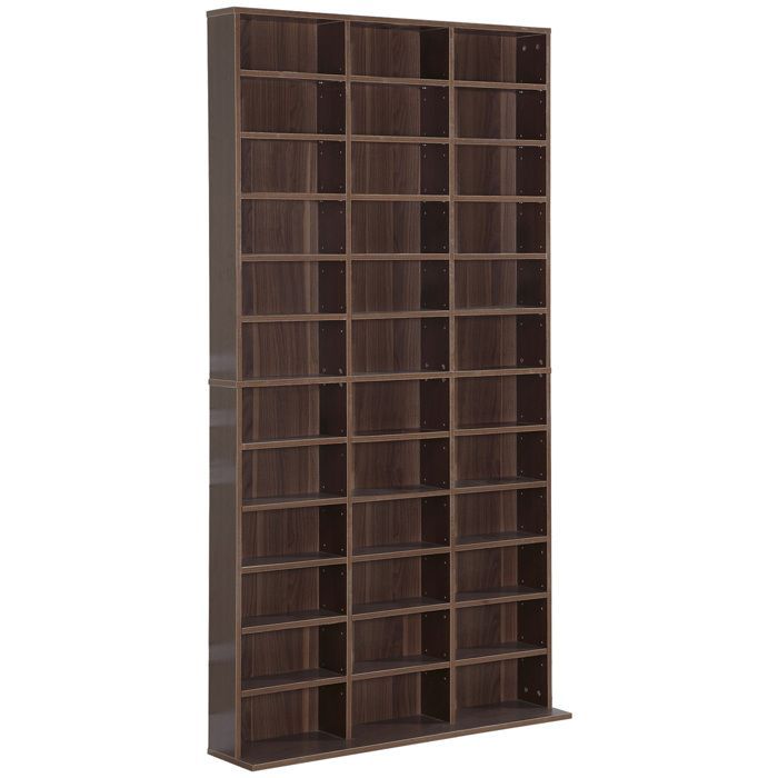 HOMCOM - bibliothèque - Bois - 102x24x195cm - Marron