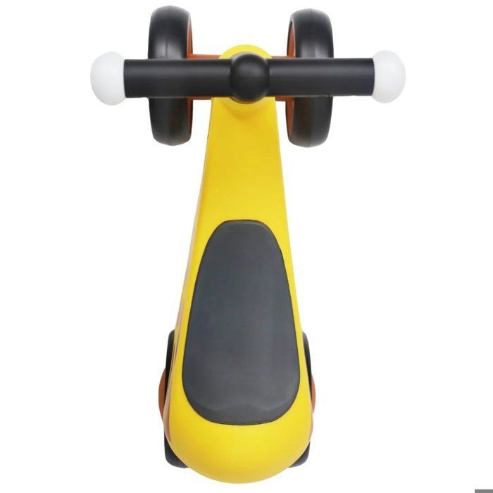 VROOOMY Baby Balance Bike - Yellow - 18 to 36 months - LED Lights - Silent EVA Tires - Activity Bike - 25kg