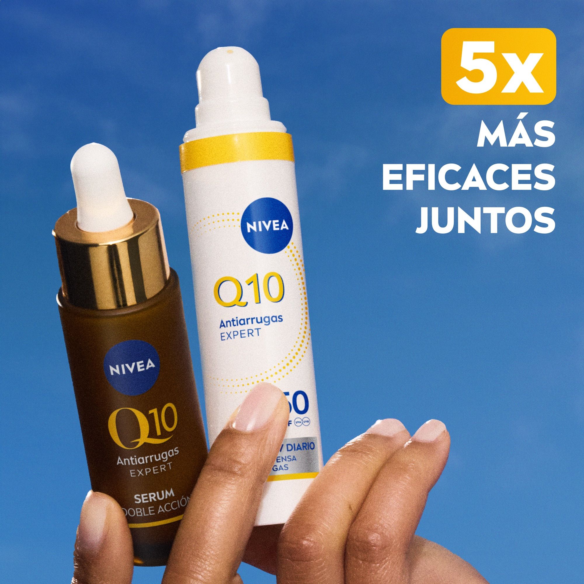 Q10 Anti-Wrinkle Expert kasdienis UV fluidas SPF50 Prieš raukšles ir senėjimą stabdantys kremai
