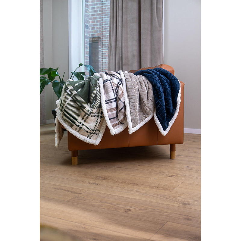 Hjemmegardin 140x160 cm fløjl sand