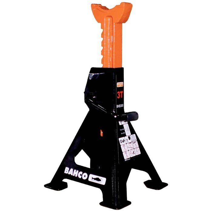 Soportes de eje con trinquete - BAHCO - BH33000 - 2 unidades - 3000 kg - Sistema de seguridad