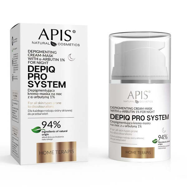 Maschera-crema depigmentante APIS con α-arbutina 1% notte 50ml