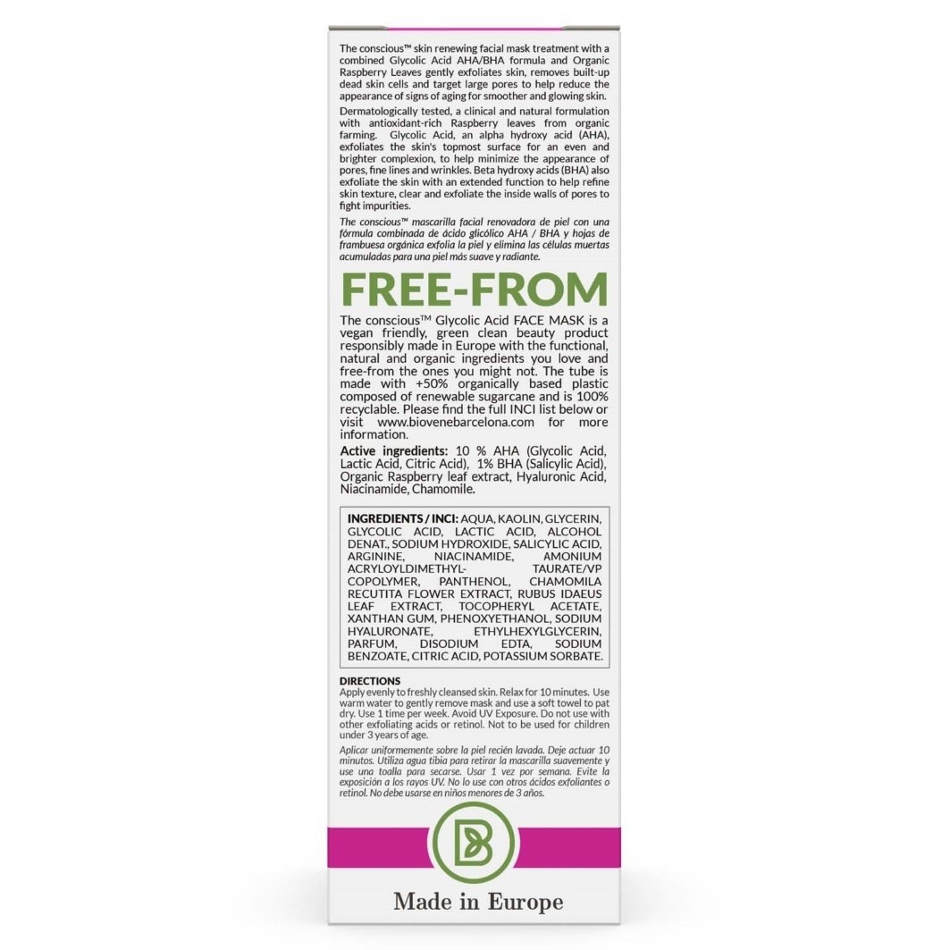 Theconscious™ Reinigend Masker met Glycolzuur Peeling - Gezichtsmasker - 50 ml