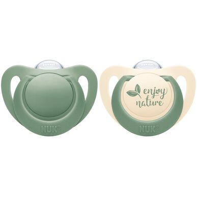 Nuk Chuchas For Nature Vihreä 0-6M 2 kpl 2 kpl