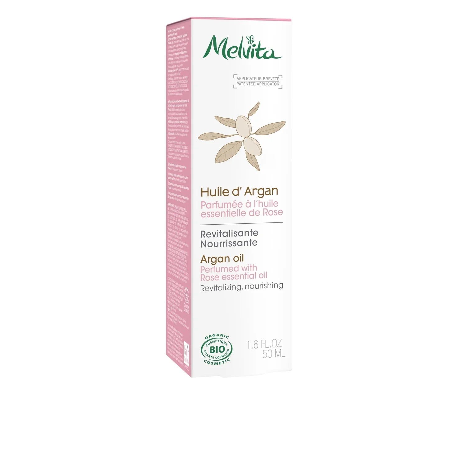 Huiles de Beauté Huile d'argan parfumée à la rose bio - Olio viso nutriente