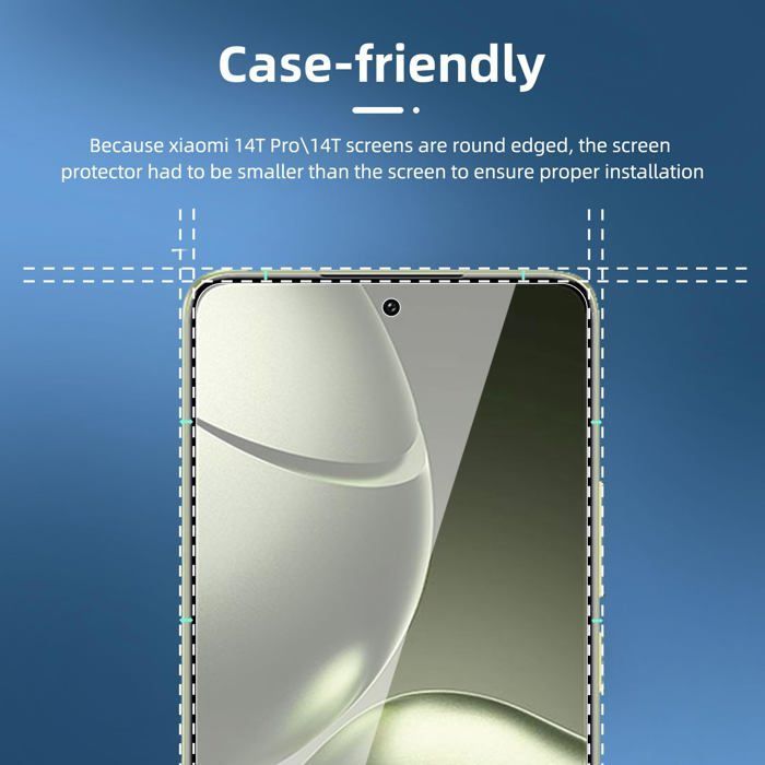 Lot de 3, Verre Trempé pour Xiaomi 14T, 14T Pro, Film en Protection écran efficace contre les Rayures - sans Bulles