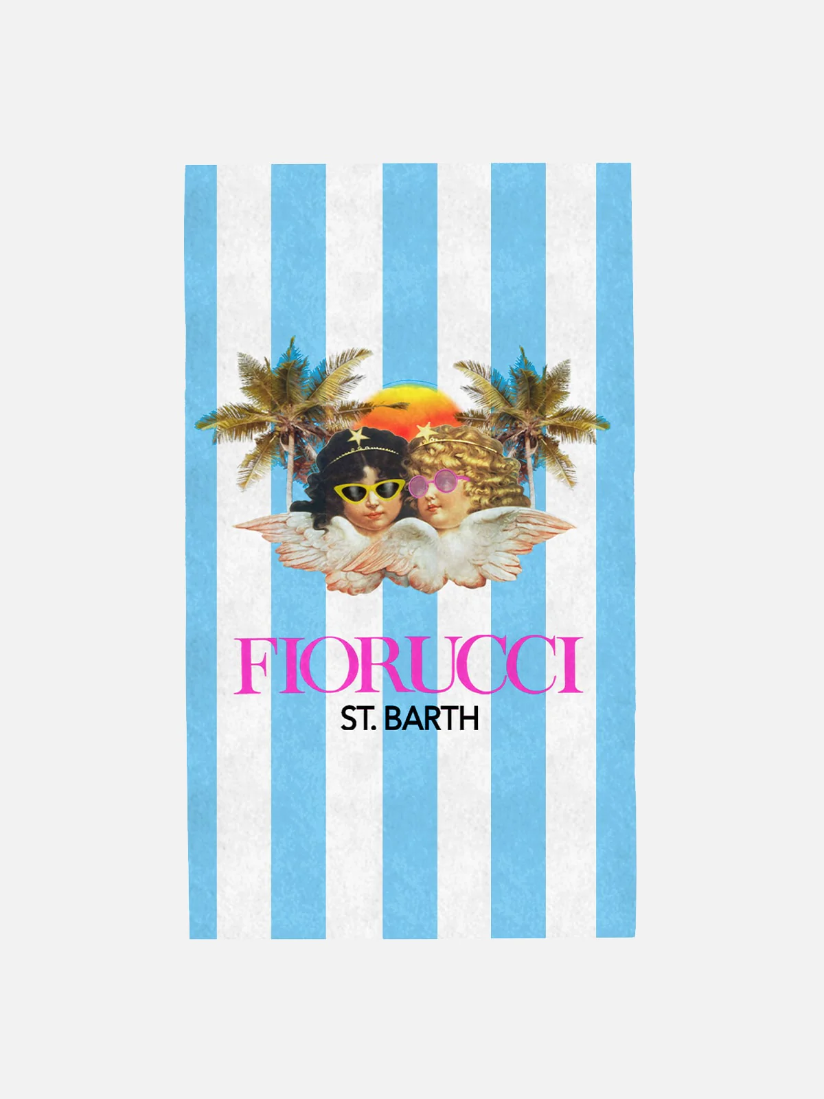 Telo mare in morbida spugna con stampa Fiorucci Angels | FIORUCCI SPEC