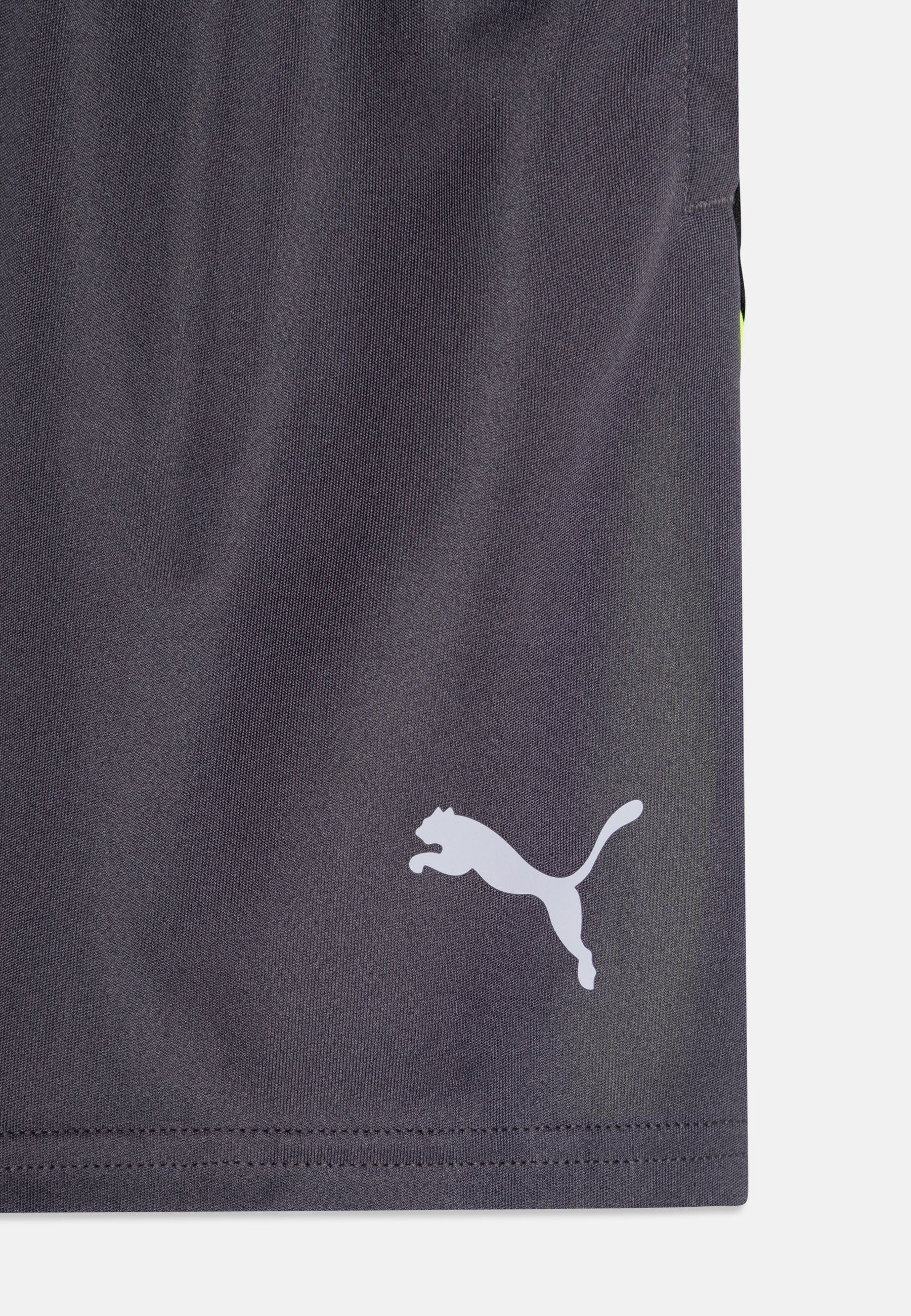 Puma INDIVIDUALLIGA TRAINING OPEN POCKETS - Spodenki sportowe - galaktyczna szarość/żółty alert