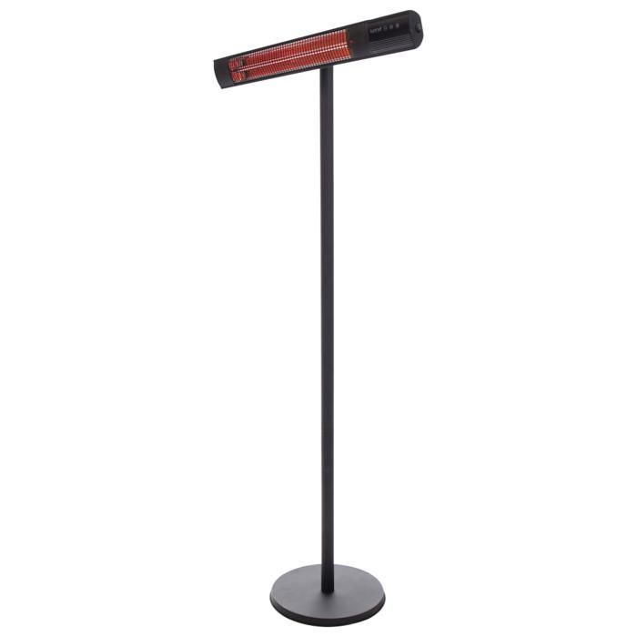 Riscaldatore a piantana Sunred da 2500 W, nero, per patio, giardino, balcone, terrazzo, uso esterno 428808