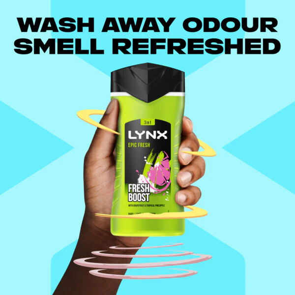 Lynx 3-in-1 Duschgel Epic Fresh 225 ml | Herren | Superdrug