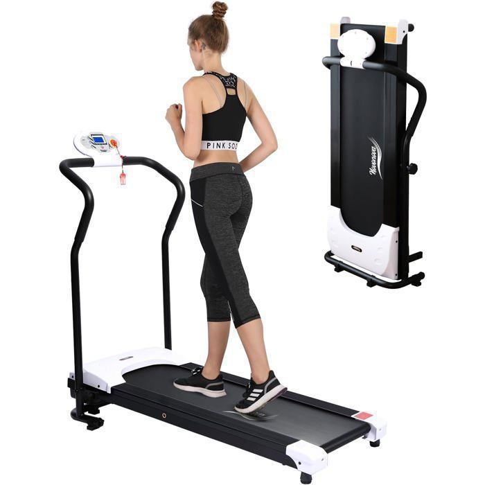 ISE Tapis de Course pliable Electrique occasion,  Moteur750 W Silencieux,  Ecran LCD, 5 Programmes,  Roues de Transport, SY-1001-R