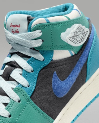 Air Jordan 1 Mid Sneaker School Older Kids' Shoes