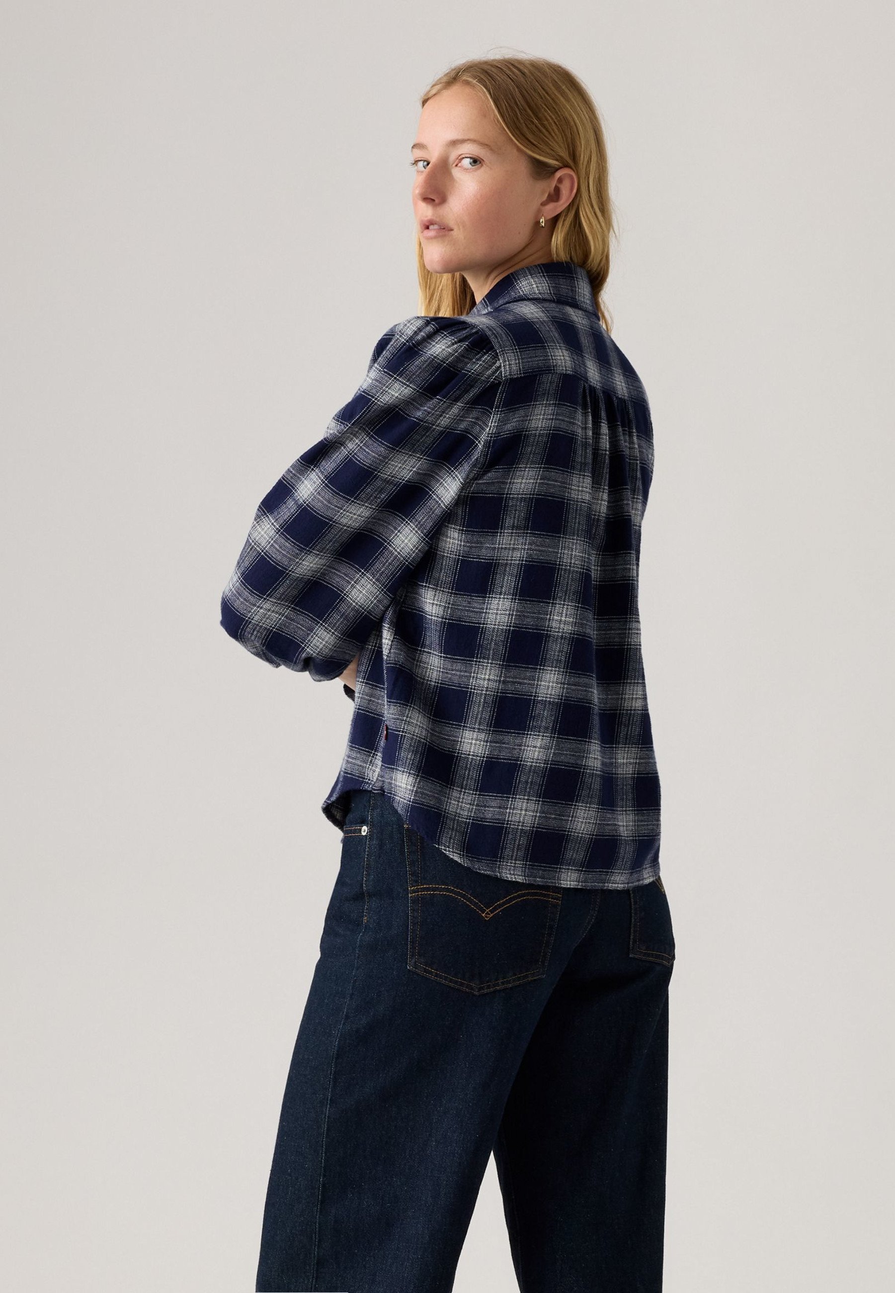 Levi's® JOURNEY - Bluse mit Knopfleiste - Alarcon-Karo, marineblau, Baumwolle