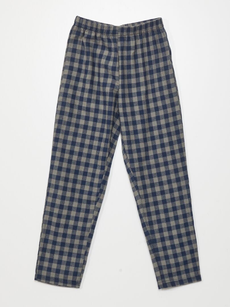 Conjunto de pijama de veludo - camiseta e calça - 2 peças - cáqui
