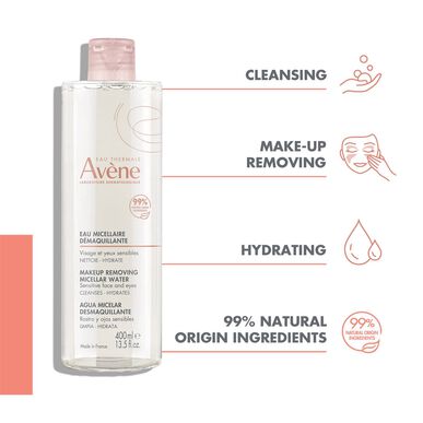Avène Micellärt vatten Make-up borttagningsvatten för känslig hud 400 ml