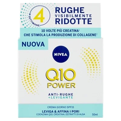NIVEA Nivea Q10 Power kortsudevastane ja siluv päevakreem SPF 15