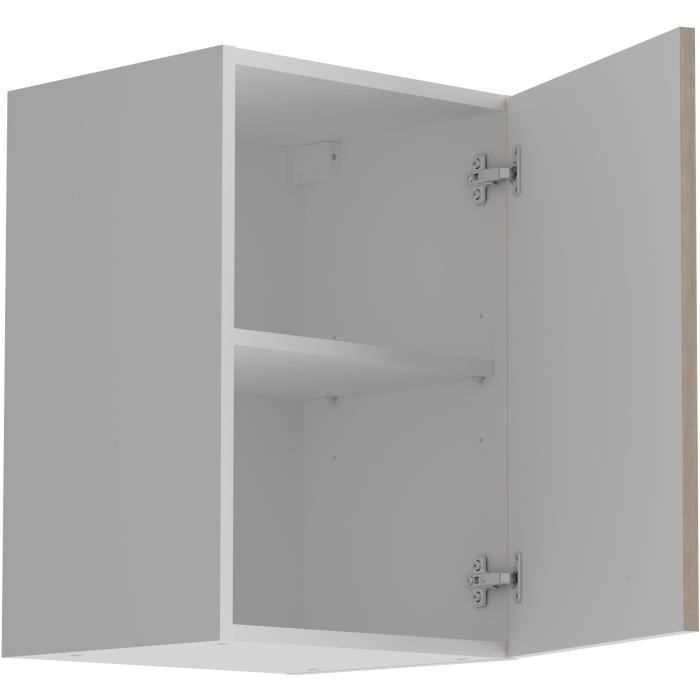 Armario de pared OSLO de 1 puerta - Acabado en roble Jackson - 40 cm de ancho x 36 cm de profundidad x 58 cm de alto