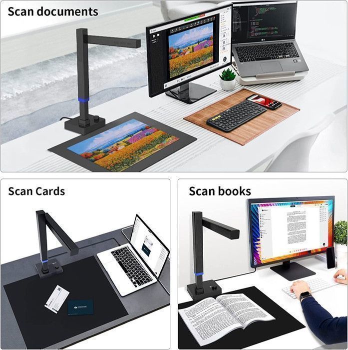 CZUR Shine Ultra Pro Scanner de documents portable 24 MP Scanner de livres Scanner de documents