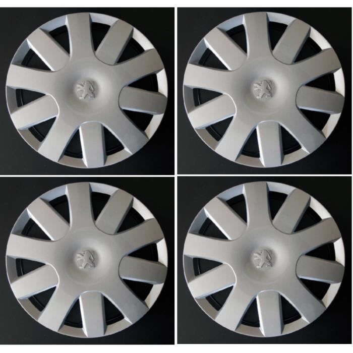Embellecedores de rueda - Peugeot 107 - Juego de 4 - Llantas de 14 pulgadas - Nuevos y compatibles