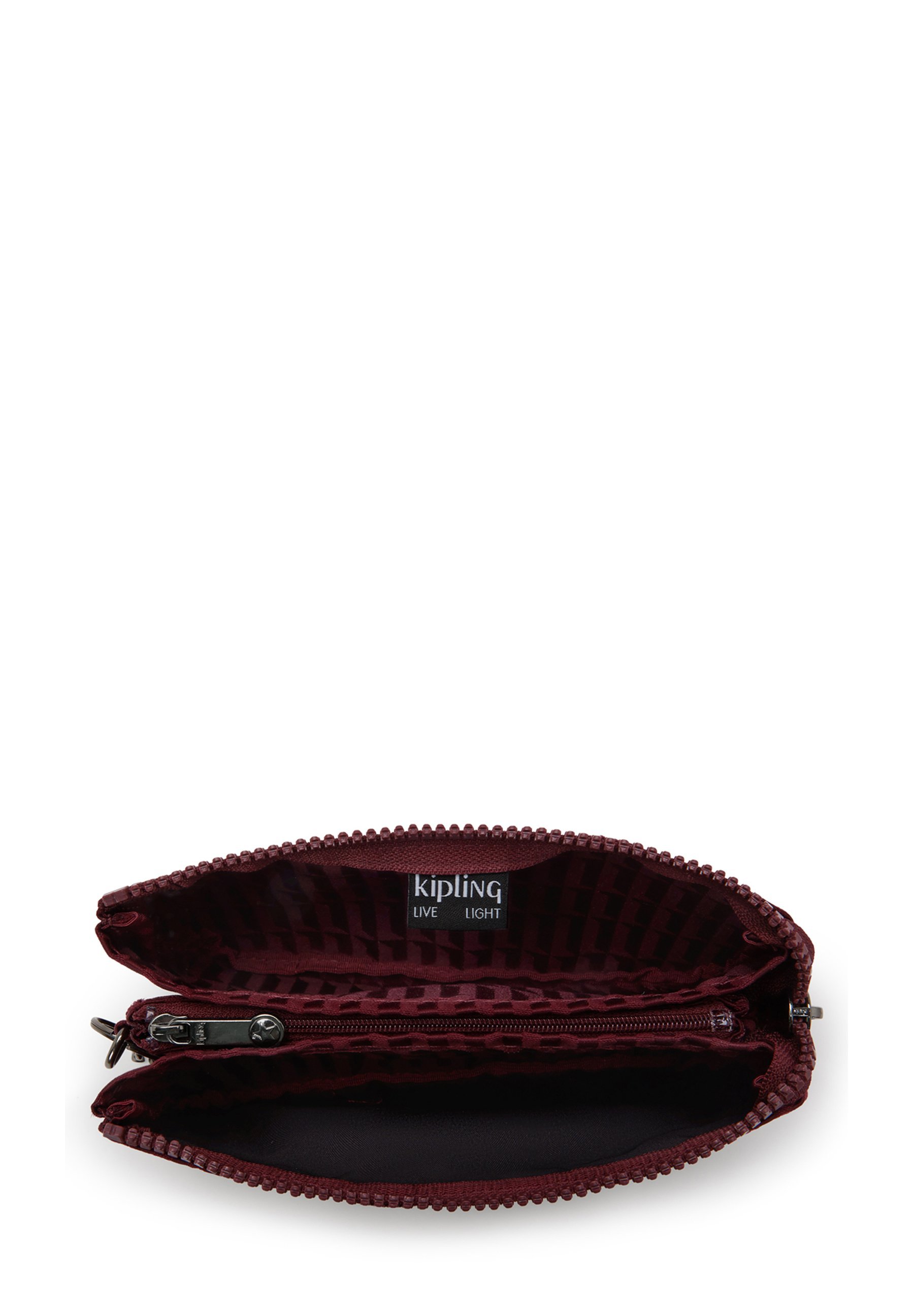 Kipling CREATIVITY L EJ - Portemonnee - bordeauxrode tegeljacquard