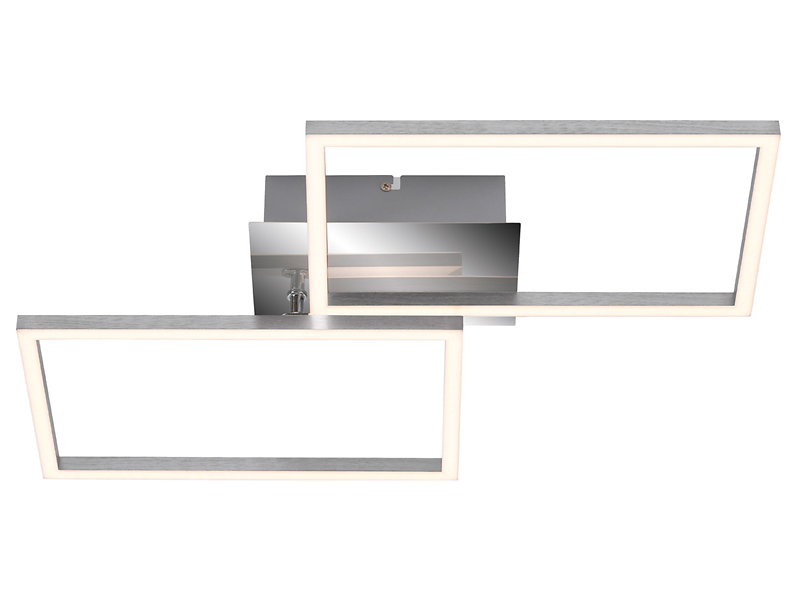 Lampa sufitowa Momax Ölo LED 2-punktowa metalowa srebrna