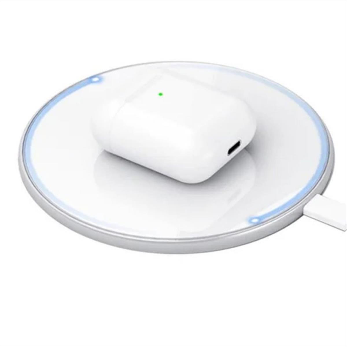 Smartek Kabellose Ohrhörer mit Ohrerkennung und Ladecase, kompatibel mit Qi-Wireless-Charging