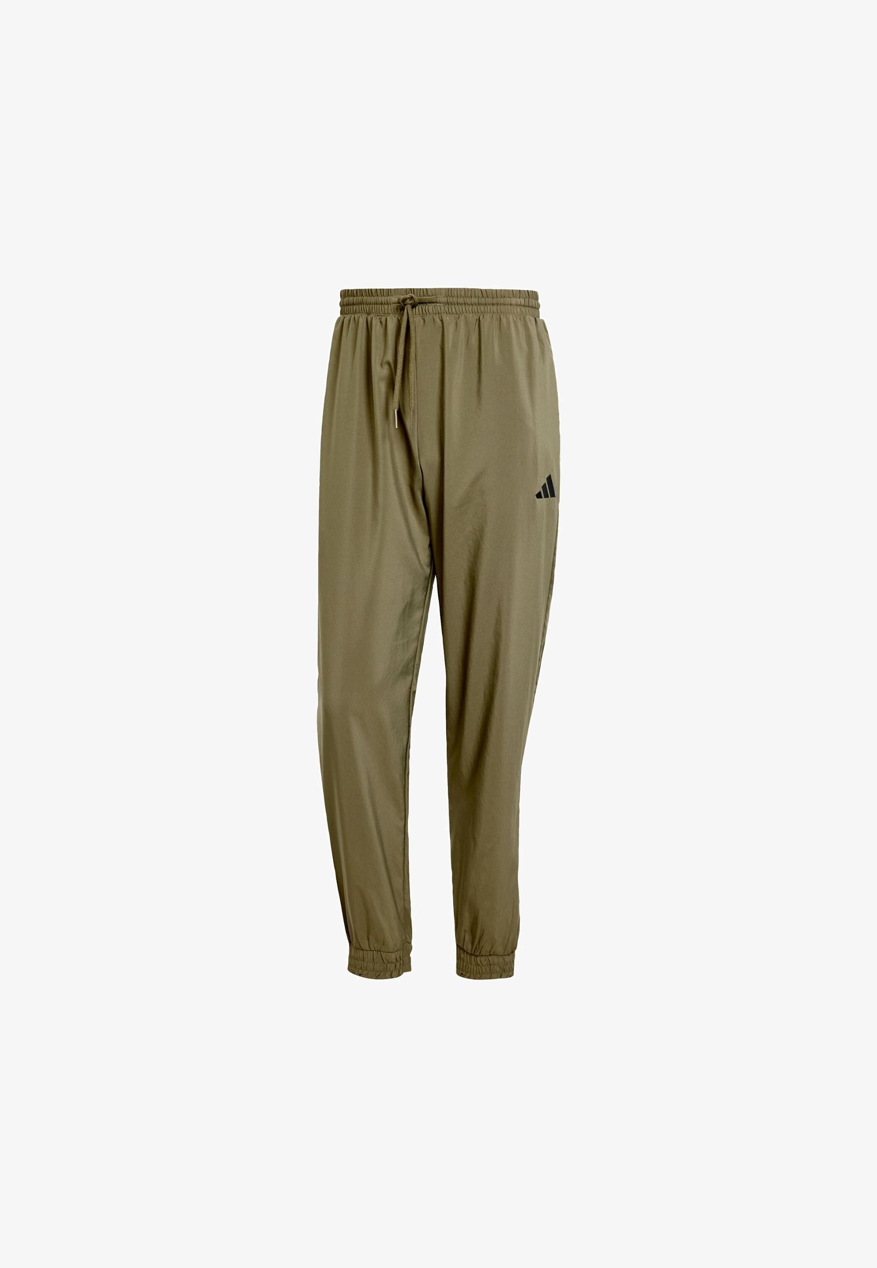 adidas Sportswear ESSENTIALS SMALL STANFORD - Bas de survêtement - Olive Strata Black