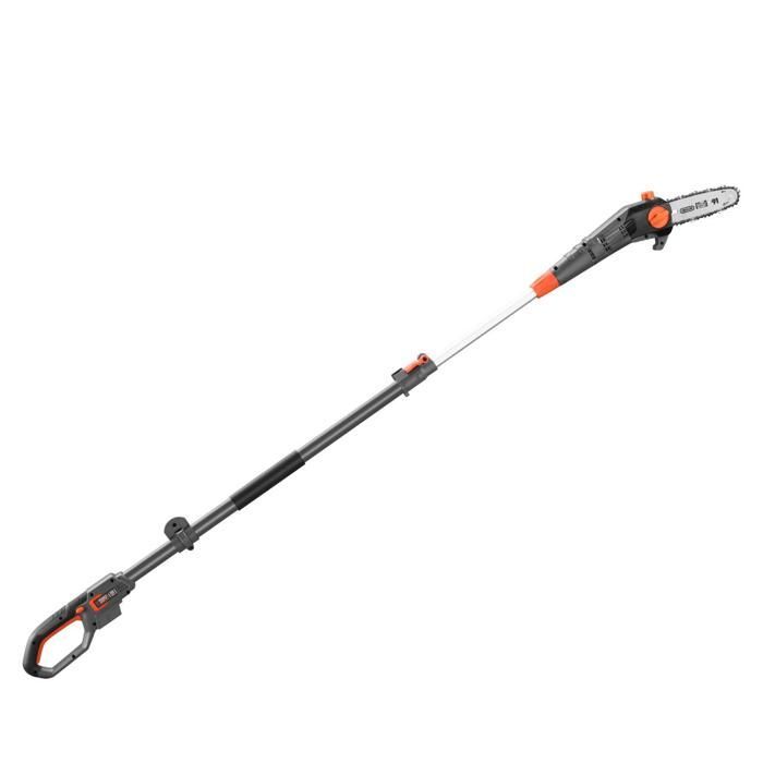 Forbici da potatura telescopiche a batteria FUXTEC FX-E1HE20 da 20 V con barra guida da 20 cm - Set batteria e caricabatterie