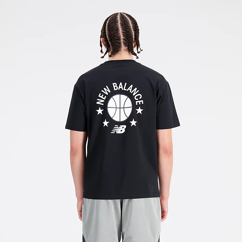 Hoops Essentials Herren-T-Shirt – SCHWARZ