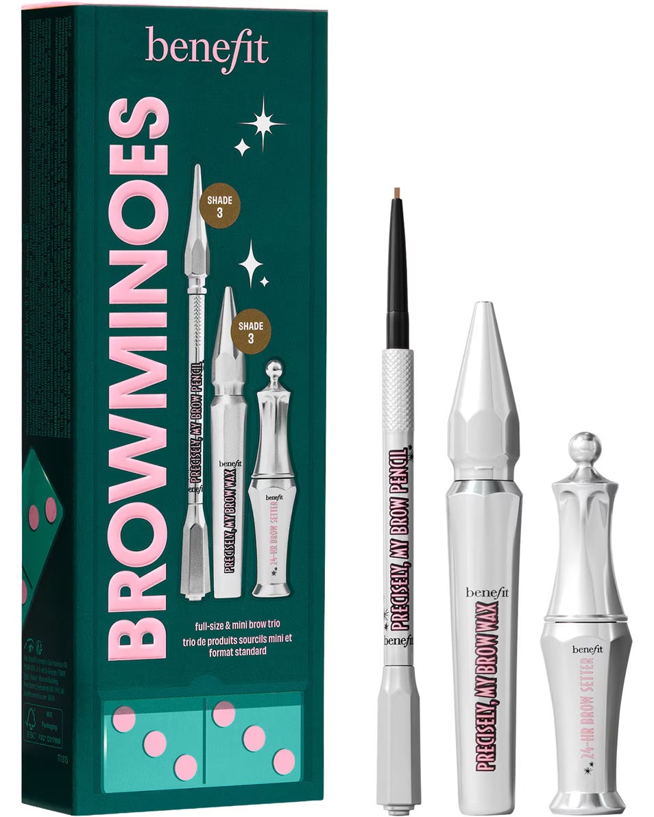 BENEFIT COSMETICS Colecția de sărbători Browminoes - Set de machiaj de Crăciun