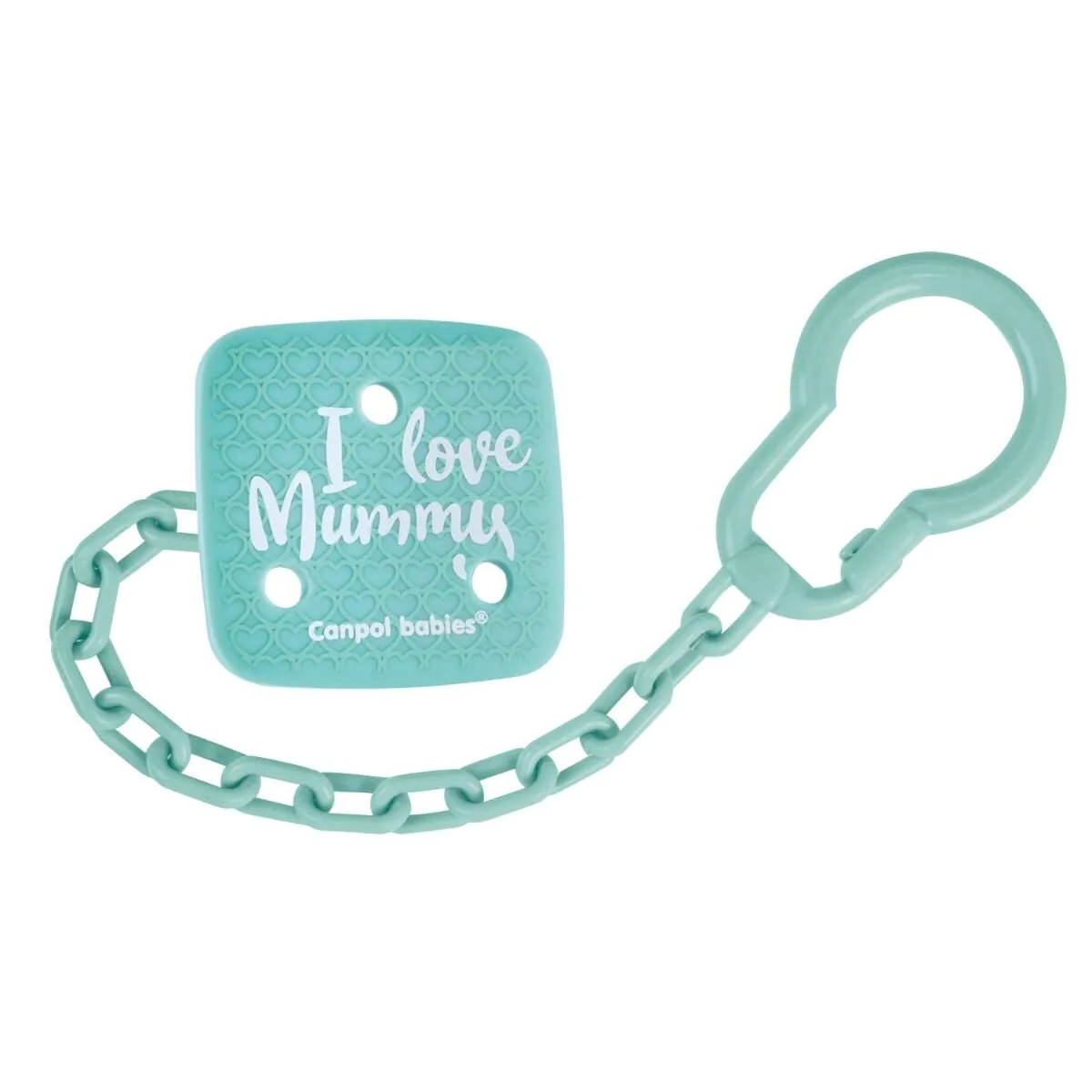 Canpol Babies Łańcuszek do smoczka uspokajającego I love Mummy
