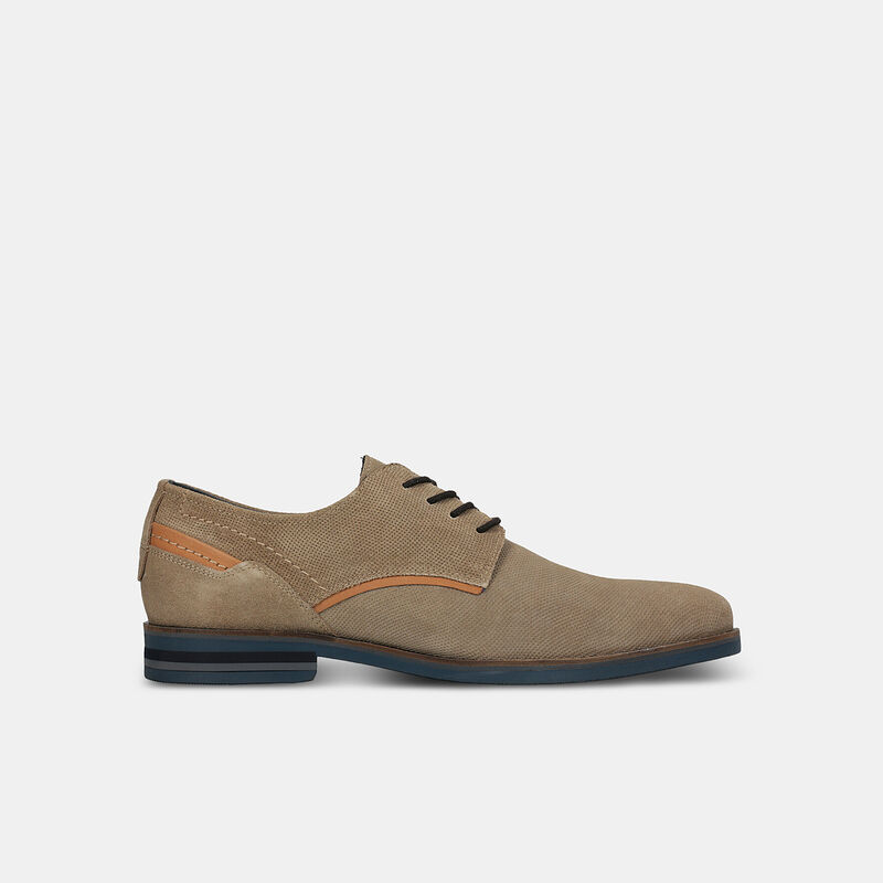 Męskie zamszowe sznurowane buty