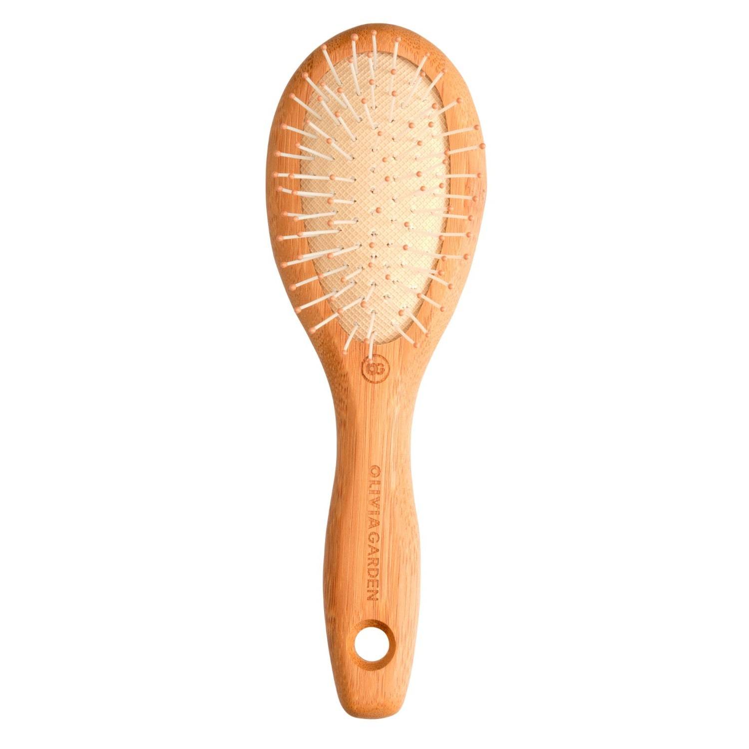 Olivia Garden Četke za kosu s ravnim i lopaticama BAMBOO TOUCH Bamboo Touch, najlon za raščešljavanje - 1 komad