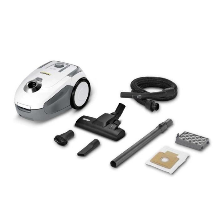Aspiradora de trineo KARCHER VC 2 - 700 W - Filtro HEPA 13 - 76 dB - Manguera de aspiración de 1,5 m con mango curvo