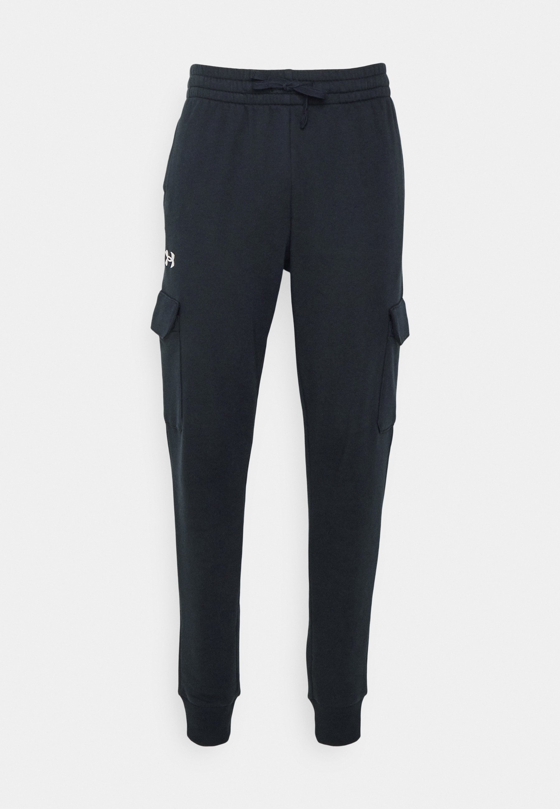 Pantalon de survêtement Under Armour RIVAL FLEECE - noir/blanc