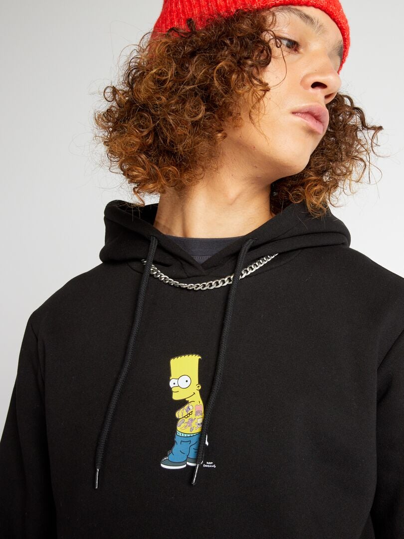 Bluza polarowa Simpsons - CZARNA