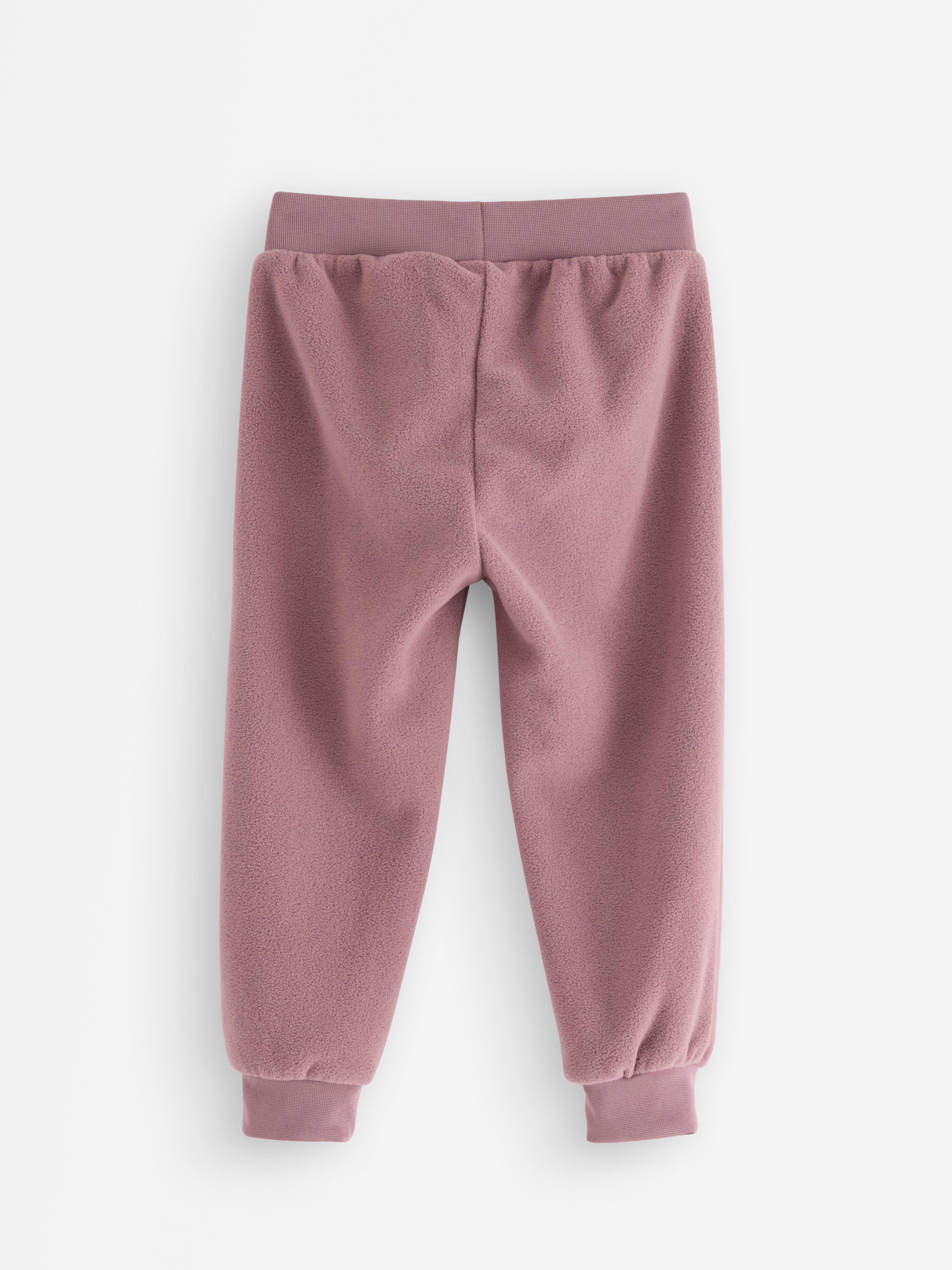Calça de moletom Fleece Lilás Acinzentado