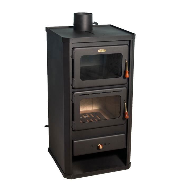 Poêle à bois FM 12 kW avec four noir