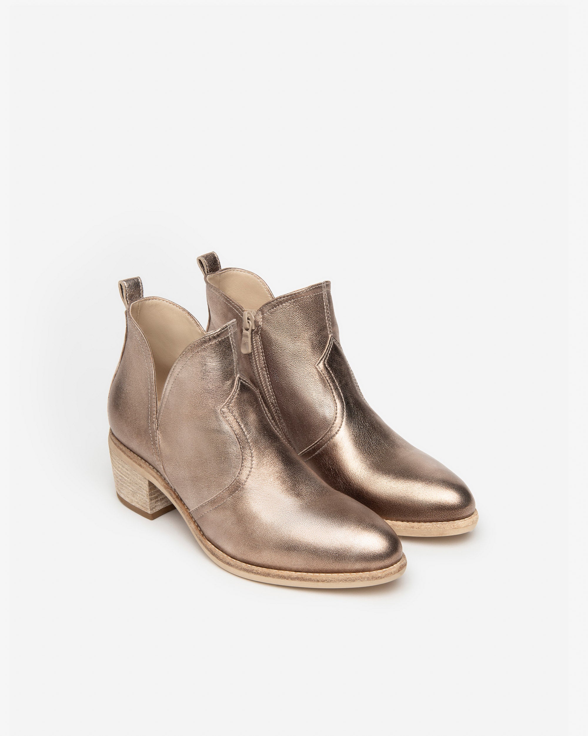  Damen-Ankle-Boots aus Leder