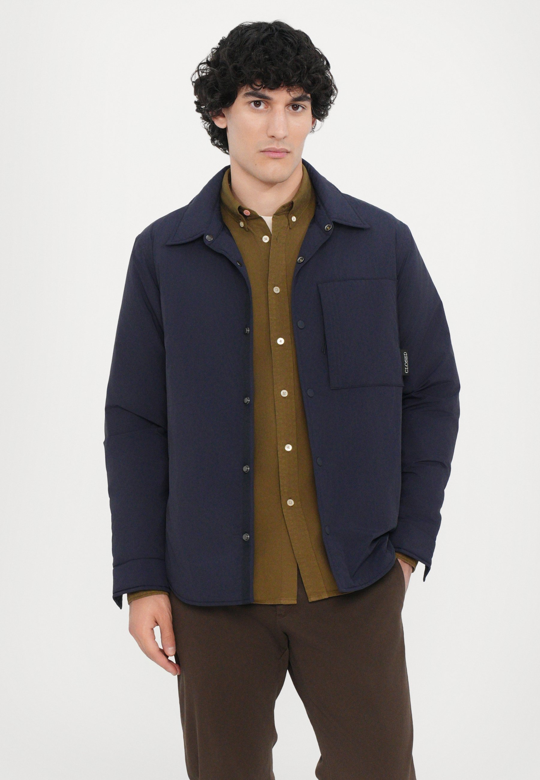 CAMICIA TRAPUNTATA CHIUSA - Giacca invernale - notte scura