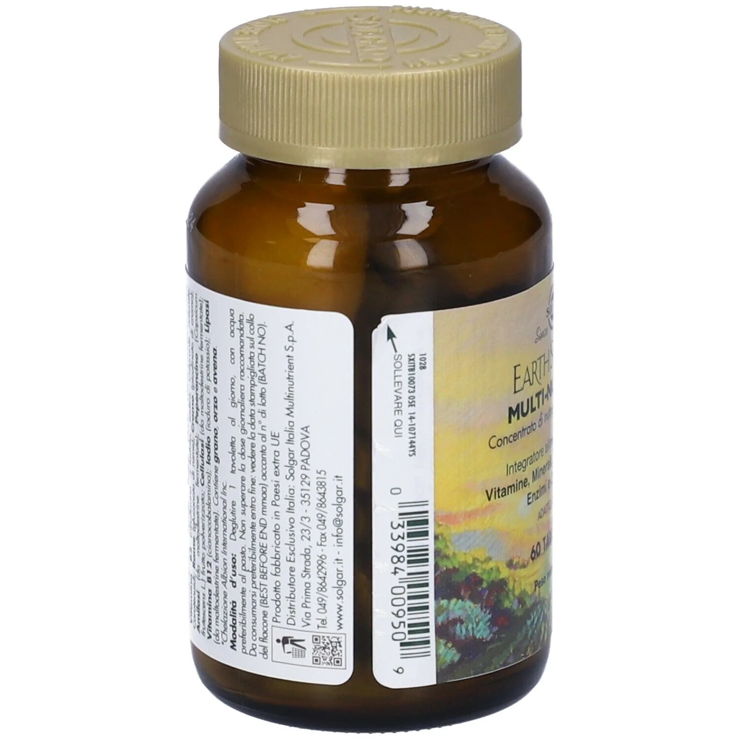 SOLGAR Earth Source Multi-Nutr 60 tabletten met spijsverteringsenzymen