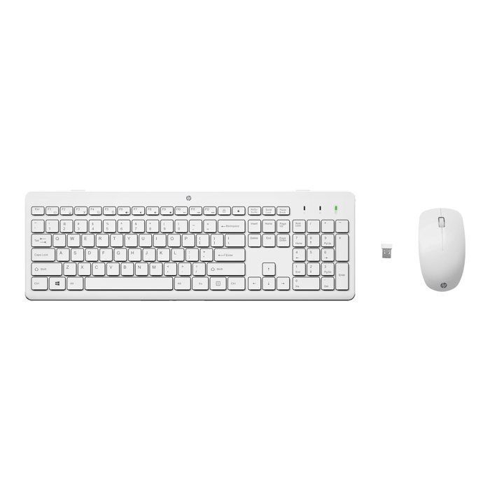 Toetsenbord- en muiscombinatie - HP - 230 - Draadloos - Wit - Frans