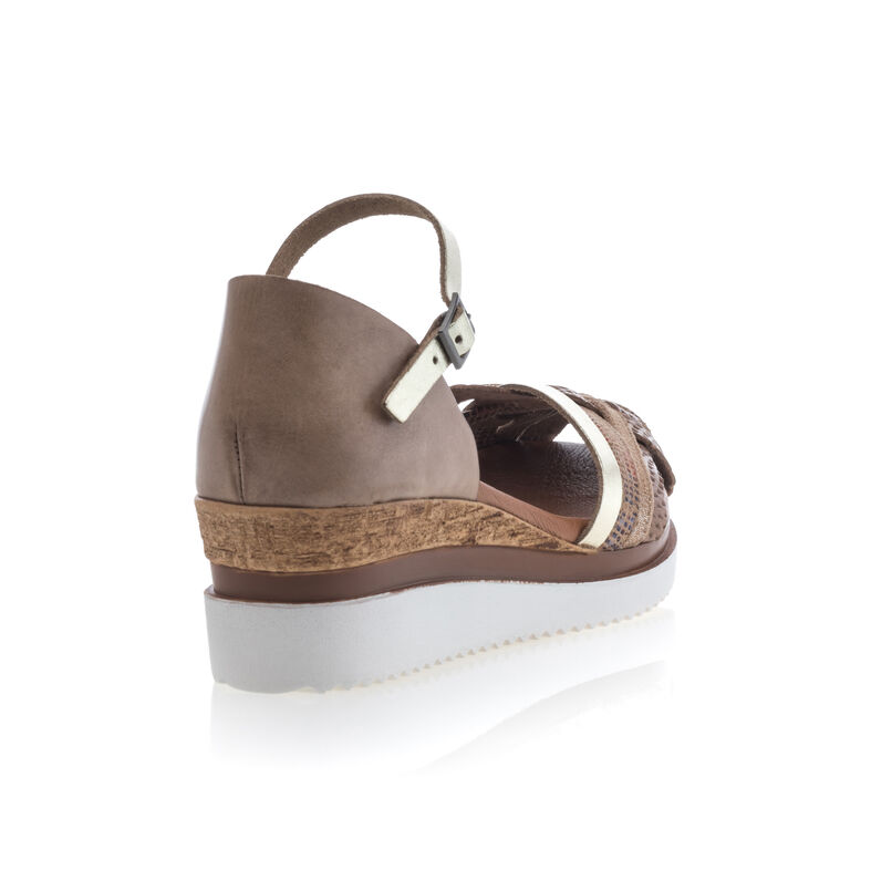 Brune sandaler / sko med åpen tå til dame