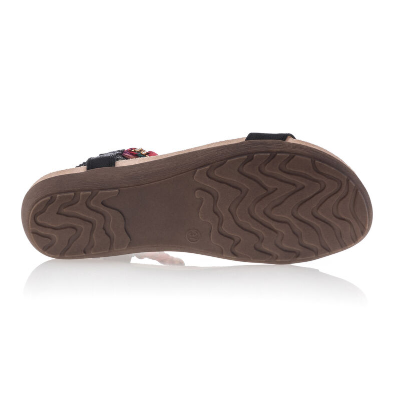 Sandalias negras para mujer / Zapatos de punta abierta