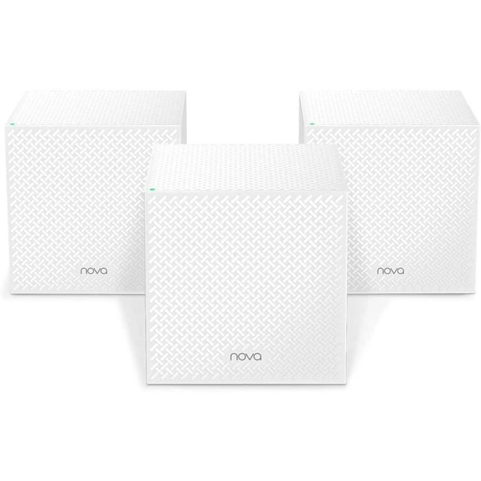 Mesh System - TENDA - Nova MW12-3 - 500 m² Coverage - WiFi Mesh - Easy Installation