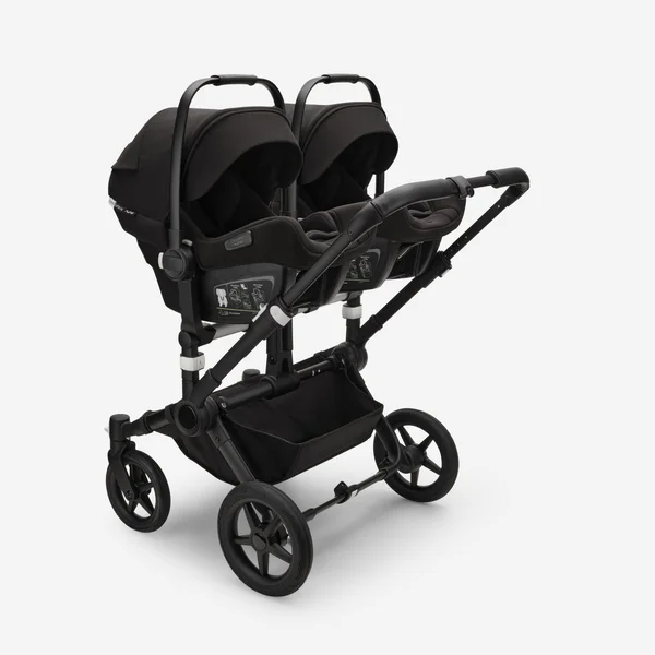 Bugaboo Donkey 5 Twin 2-in-1 -rattaasetti, musta/harmaa, harmaanruskea