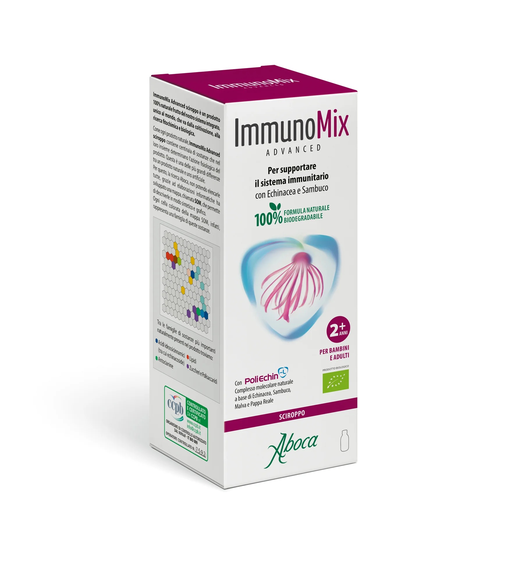 ABOCA Aboca Immunomix Jarabe Avanzado 210 g apoya el sistema inmunológico